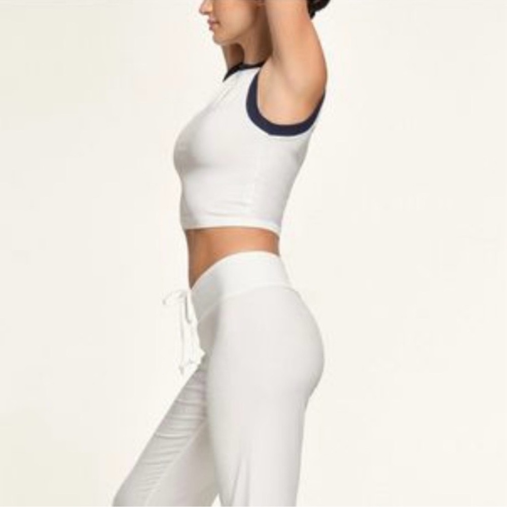 Skims Soft Lounge Ringer Ribbed Cropped Tank Size XL - Picture 3 of 6